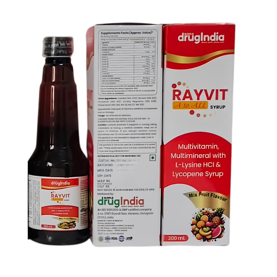 Rayvit A to All Syrup Syrup pack